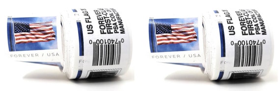 USPS Forever Stamps 2017 or 2018 Roll Coil of 100 US Flag Postage