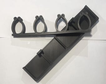 Wall fishing rod organizer