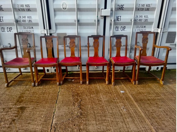 Vintage art deco dining chairs deals