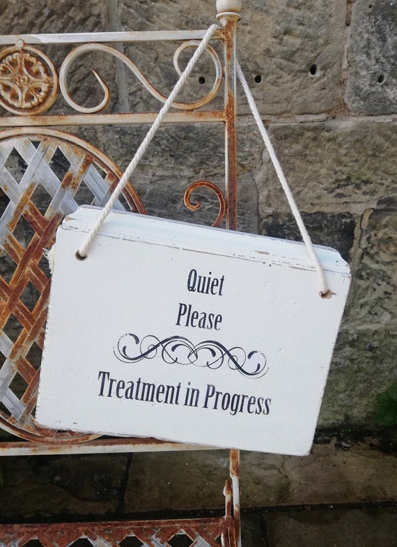 Treatment Room Metal Sign