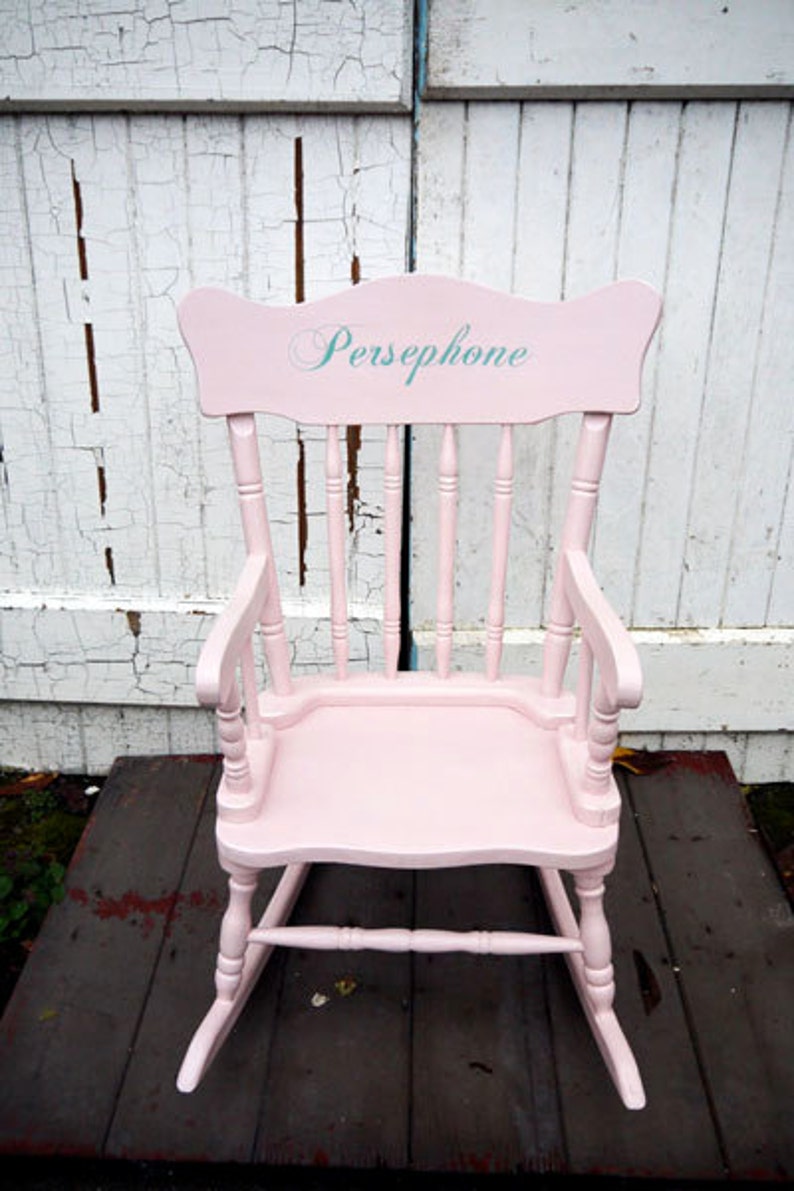 childs rocking chair with name