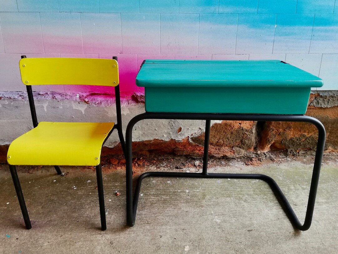 Painted Vintage Children's School Desks Chairs or Sets Etsy UK