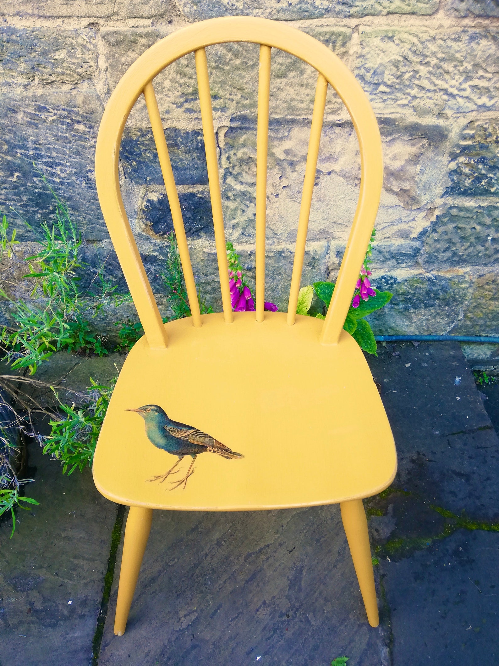 Mismatch Vintage Dining Chairs With Vintage Bird Design Etsy UK