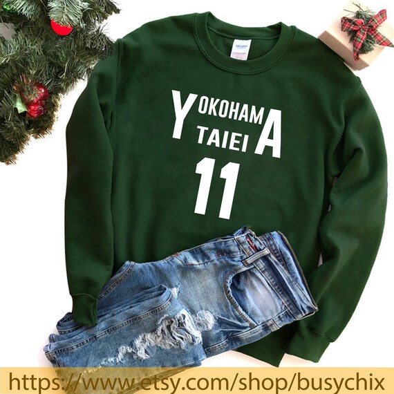 Yokohama Taiei Sweatshirt Custom Ahiru No Sora Sweatshirt Etsy