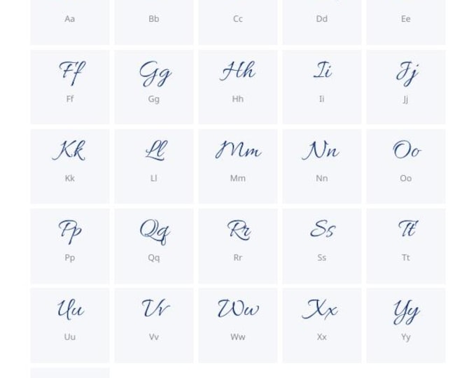 Cursive Alphabet Chart Printable | Cursive Handwriting Poster A-Z | Learn Cursive Writing | Homeschool Classroom Decor Digital Download