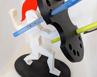 Spartan Warrior Pen holder Desk Ornament: Holds 12 Pens
