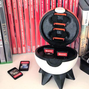 Pokeball Nintendo Switch/Switch 2 Cartridge Holder Holds 16 games