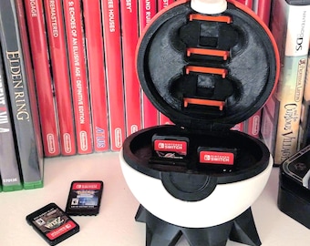 Pokeball Nintendo Switch/Switch 2 Cartridge Holder Holds 16 games