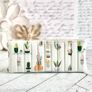 Cute Pencil Case Modern House Plants Pencil Pouch Students Back to School image 2