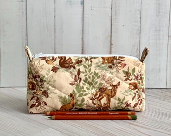 Pencil Case Woodland Animals Pencil Pouch Students Back to School