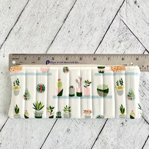 Cute Pencil Case Modern House Plants Pencil Pouch Students Back to School image 4