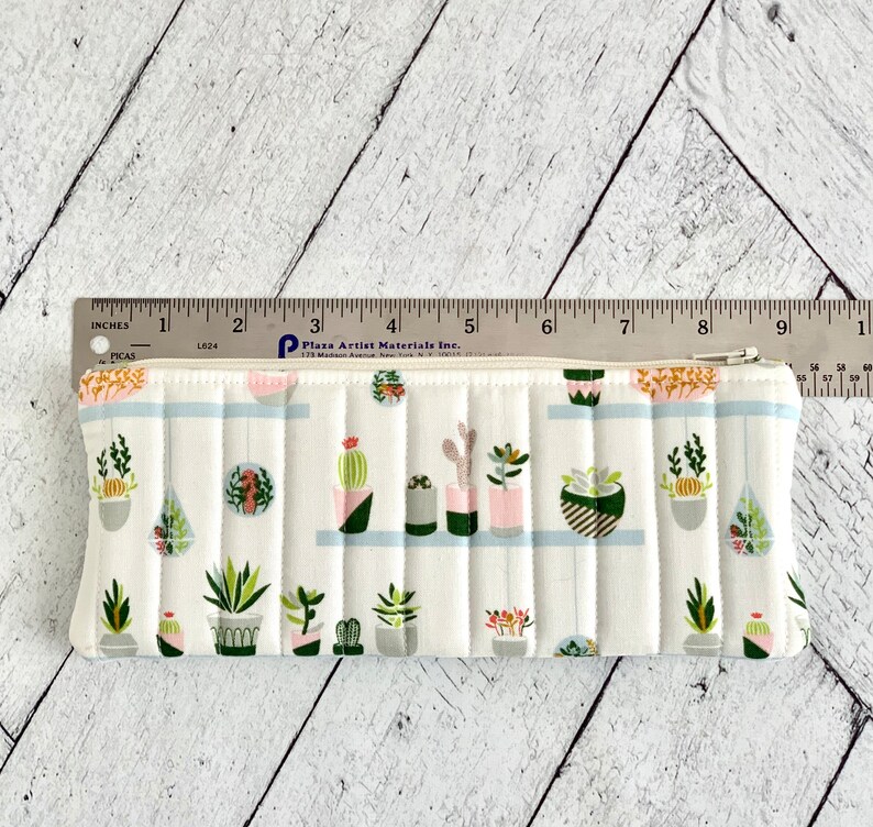 Cute Pencil Case Modern House Plants Pencil Pouch Students Back to School image 4