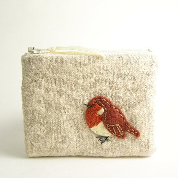 Little Robin Zipper Pouch