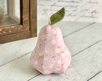 Decorative Pear Lavender Floral Pear Fall Decor Pincushion