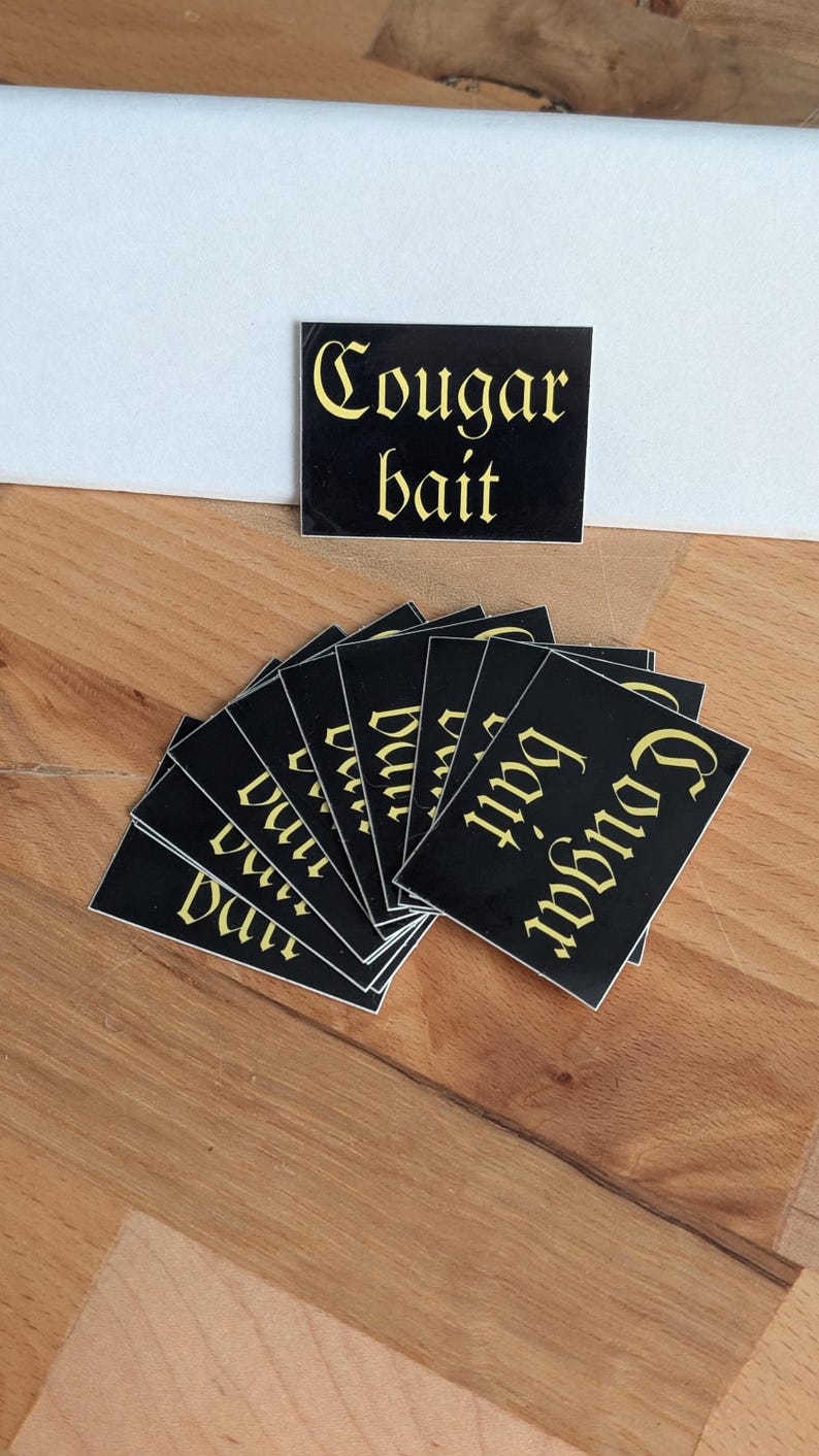 Cougar Bait Vinyl Sticker - Etsy