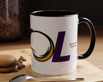 Minnesota Vikings Accent Mug, NFL Ceramic Coffee Mug, Pride Gift