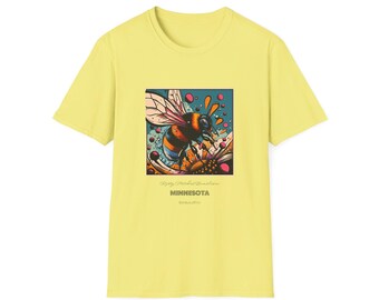Rusty Patched Bumblebee Minnesota T-Shirt: Nature Lover Apparel