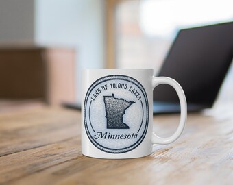 Minnesota Lakes Mug: Land of 10000 Lakes Coffee Cup