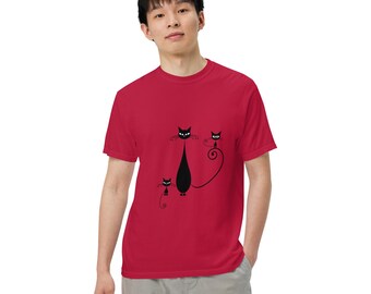 Retro Cat Family Comfort Colors Unisex T-Shirt