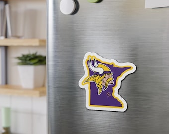 Minnesota Vikings Magnet: Team Logo Die-Cut Vinyl Magnet