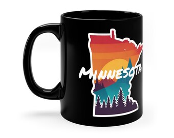 Minnesota Retro Coffee Mug: Vintage Style Ceramic Drinkware