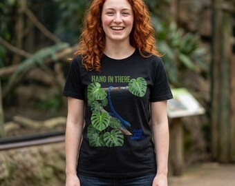 Hang In There - Blue Tree Monitor Unisex Bella + Canvas Tshirt