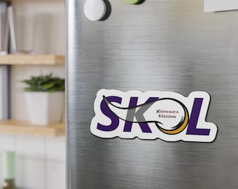 SKOL Vikings Vinyl Magnet – Minnesota NFL Fan Gift