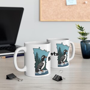 Minnesota Loon Coffee Mug: Wildlife Bird Lover Gift, Cabin Decor