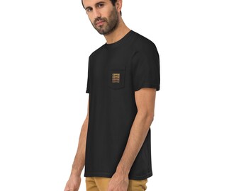 Coffee Comfort Colors T-Shirt: Unisex Pocket Tee