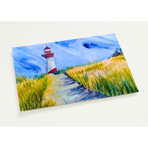 Lighthouse 10-piece hand-painted postcard set | A5 or A6 | Back with "Lighthouse Love" lettering | North Sea and Baltic Sea maritime motif | Cards