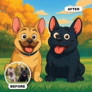 Personalized 2D Animation From Photo, Custom Portrait, Cartoon Portrait, Cartoon Style Couple, Pet Funny Portrait, Best gift, Digital File