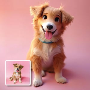 Retrato de mascota de dibujos animados personalizado, retrato de mascota de dibujos animados personalizado, arte de pared para amantes de las mascotas, retrato de perro de dibujos animados de gato, descargas digitales