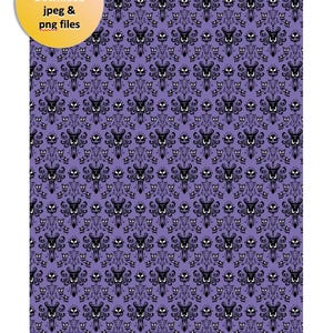 Wallpaper Background Disney Haunted Mansion-Inspired Digital Download