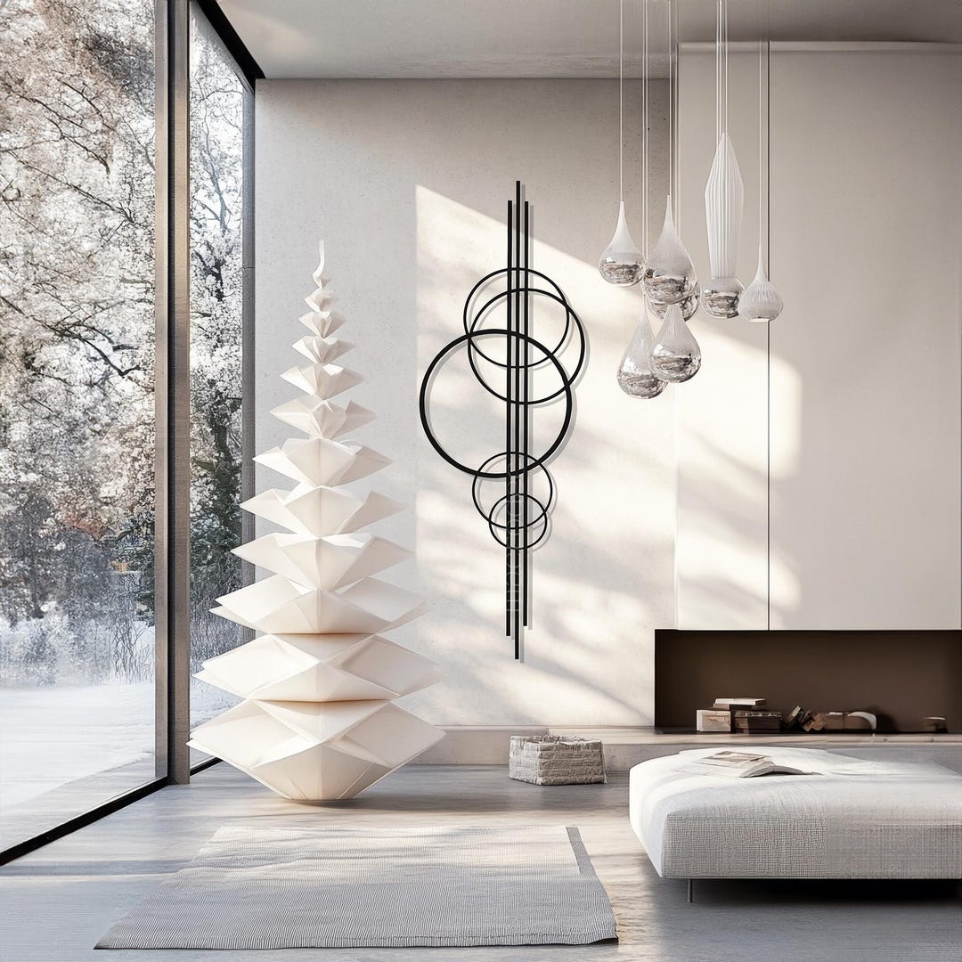 Modern Circular Metal Wall Sculpture, Contemporary Art, Abstract ...