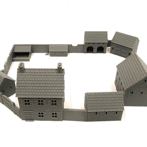 Bondgård i Normandie under andra världskriget - 3D-utskrift av krigsspelsterräng | 28 mm, 15 mm, 1:72, H0 och TT