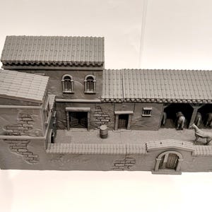 28 mm koloniale Spaanse stal | Wargaming-terrein op tafel