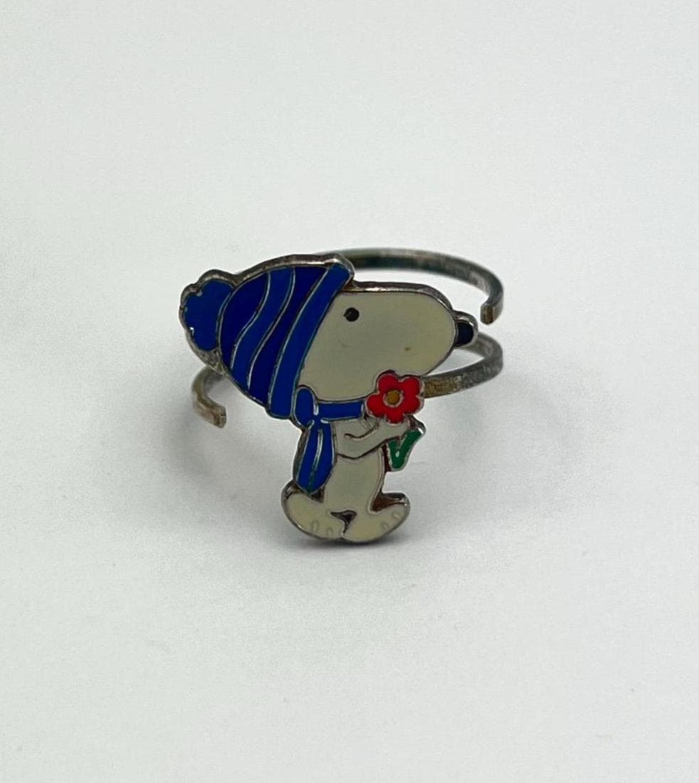 【SNOOPY】 ELEGANCE RING　SV925 Peanuts Snoopy All Stars Ring SV925 Charlie Brown Woodstock