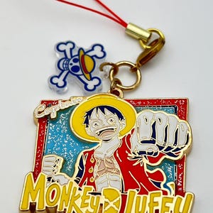 One Piece-inspired Monkey D. Luffy Keychain Accessory With Vibrant ...