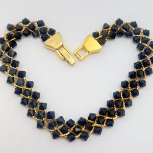 Collier Vintage Signé Ted Lapidus - Doré, Style Chic Rétro