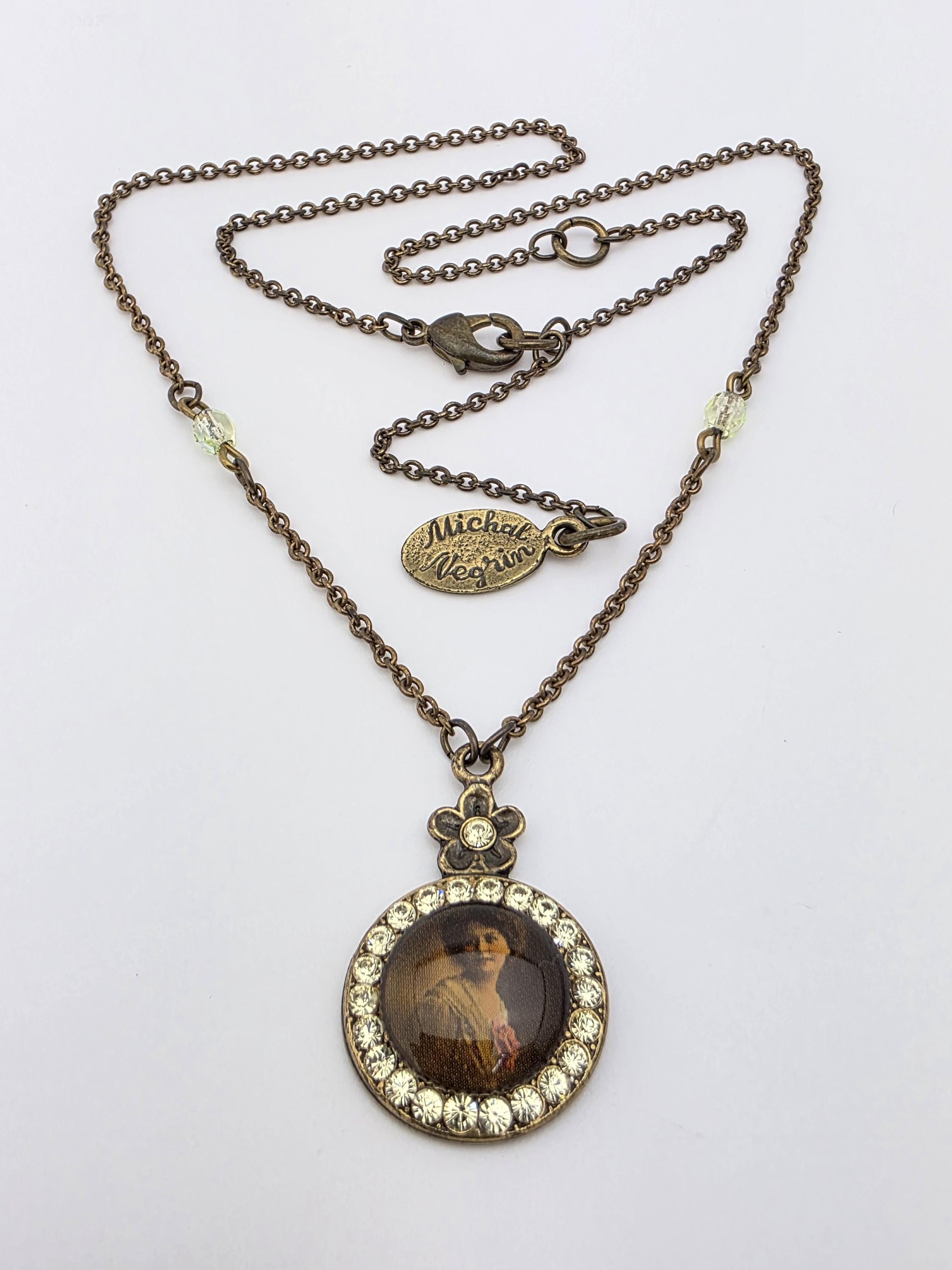 ミハエルネグリン　ネックレス　チョーカー Michal Negrin】ミハエルネグリン アンバー チョーカーネックレス