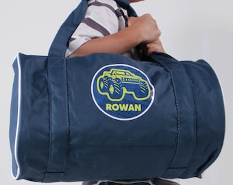 Personalized Kids Duffle Bag, Gym Carry-on, Sleepover Bag