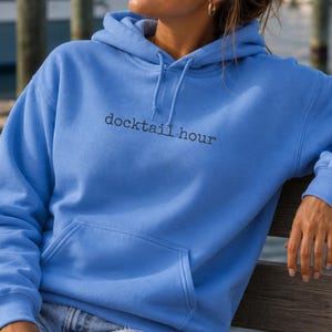 Docktail Hour Hoodie, Lustiger Boots-Hoodie, Hoodie für Bootsliebhaber, Pullover für Bootsfans, Seeleben, Sweatshirt für Bootsgetränke, Geschenk für Bootsliebhaber