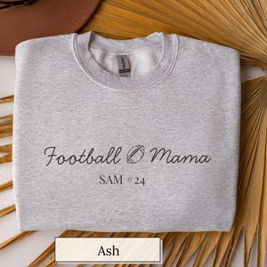 Custom Football Mama Sweatshirt, Fall Game Day Crewneck, Gildan Unisex Football Mom Shirt, Cute Sports Parent Outfit, Team Spirit Gift