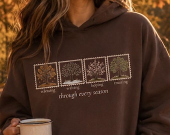 Through Every Season IVF Hoodie, Fertility Journey Hoodie, TTC Support Hoodie, Infertility Awareness Gift