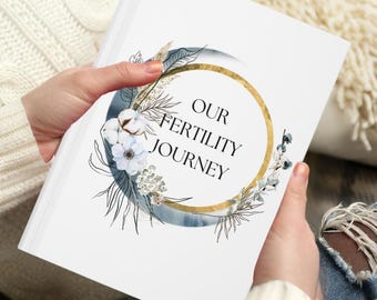 Fertility Journey Journal, Pregnancy Planner, Infertility Diary, Minimalist Matte Hardcover Notebook, IVF Gift, Trying to Conceive Diary