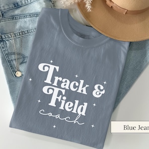 Track and Field Coach Shirt Comfort Colors, Cute Coach Tee for Women, School Spirit Shirt, Game Day Tee, Back to School Coach Shirt