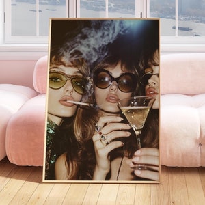 Luxury Fashion Print, Trendy Wall Art, High Fashion NYC Aesthetic Print, Downtown Girl Decor, Cheers Poster, Chic Wall Art, Femme Art