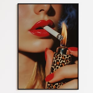 Lips on Cigarette