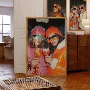 Apres Ski Wall Art, Trendy Skiing Art, Skiing Poster, Ski House Wall Art, Apres Ski Photo, Apres Ski Bach Decor, Snow Ski Art, Skier Print