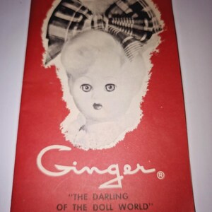 Vintage 1950&#39;s Cosmopolitan Doll & Toy Corp Ginger Baby Doll Booklet Near Mint